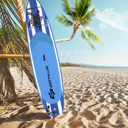 Aufblasbares Paddle Board 320 cm, Verstellbares Paddel, Pumpe