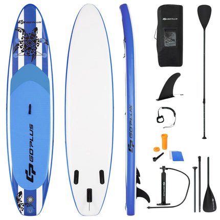 Aufblasbares Paddle Board 320 cm, Verstellbares Paddel, Pumpe