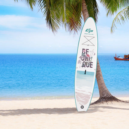 Aufblasbares SUP Board 320 cm, Paddel Pumpe Rucksack Set
