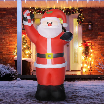 Nafukovací Santa Claus s LED osvětlením, 240cm, venkovní