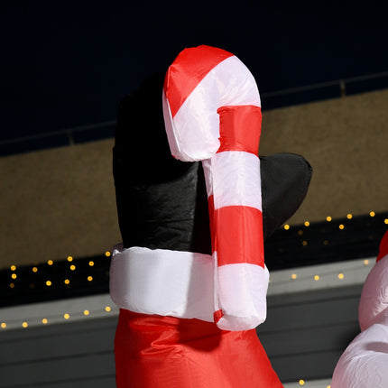 Nafukovací Santa Claus s LED osvětlením, 240cm, venkovní