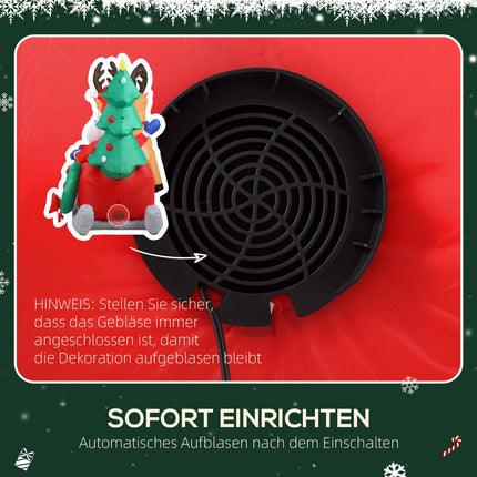 Nafukovací Santovy sáně s LED osvětlením, polyester