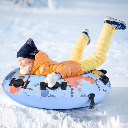 Inflatable Snow Sled 132cm with Oxford Cover, Hand Pump