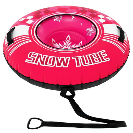 Aufblasbarer Schneereifen mit Griffen und Zugseil, Rosa