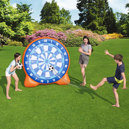 Aufblasbare Fußball-Dartscheibe mit Bällen, 157 x 107 x 157 cm