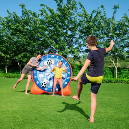 Aufblasbare Fußball-Dartscheibe mit Bällen, 157 x 107 x 157 cm