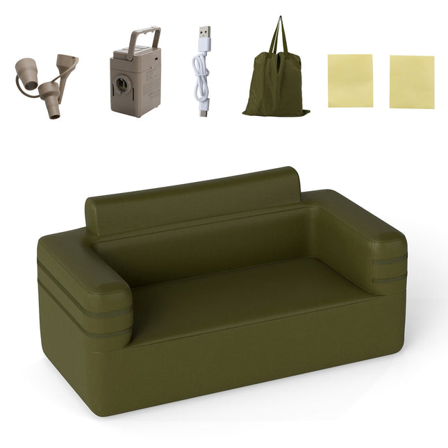 Aufblasbares Sofa mit Pumpe & Aufbewahrungstasche für 2 Personen