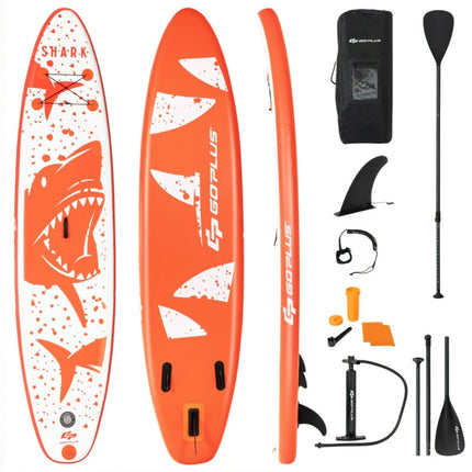 Inflatable Stand Up Paddle Board 10.5 ft, Paddle, Pump