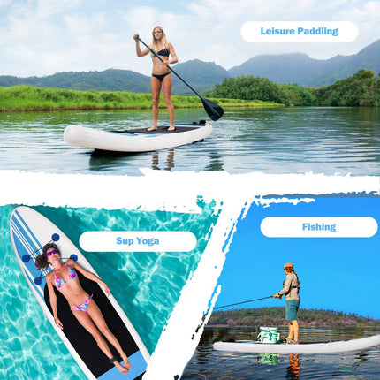 Inflatable Stand-Up Paddle Board 10'6 with Adjustable Paddle