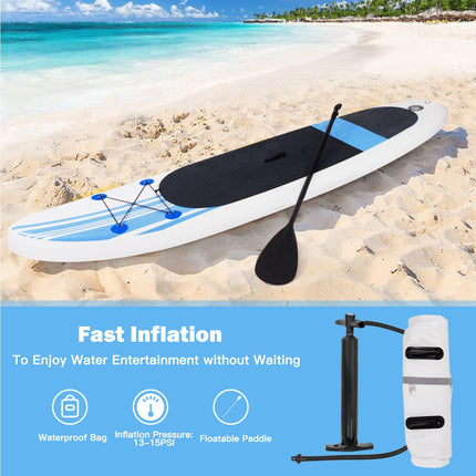 Inflatable Stand-Up Paddle Board 10'6 with Adjustable Paddle