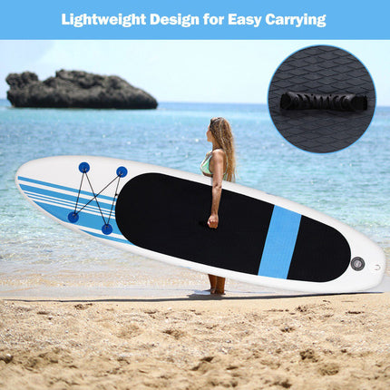 Inflatable Stand-Up Paddle Board 10'6 with Adjustable Paddle