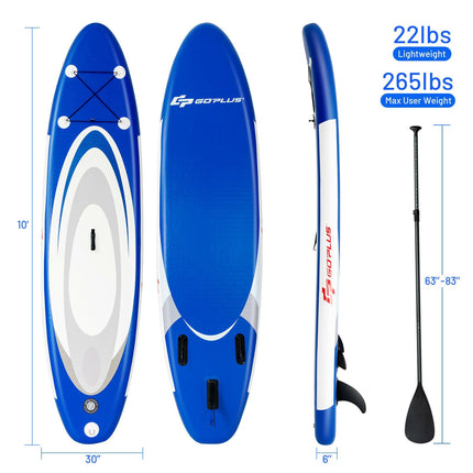 Aufblasbares Stand Up Paddle Board 10ft, Rucksack, Paddel, Pumpe
