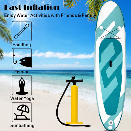 Inflatable Stand Up Paddle Board 10ft, Paddle Pump Bag