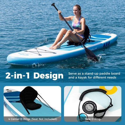 Aufblasbares Stand-Up-Paddle-Board 335 cm, Rucksack, 159 kg