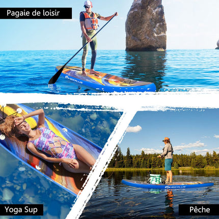 Nafukovací paddleboard 320cm, sedačka, 150kg