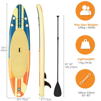 Inflatable Stand Up Paddle Board 320x75cm, 150kg