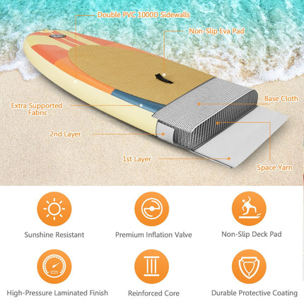 Inflatable Stand Up Paddle Board 320x75cm, 150kg