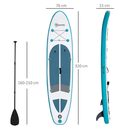 Nafukovací paddleboard set, 320 Cm, protiskluzový
