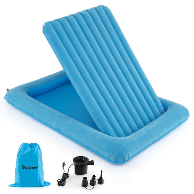 Aufblasbares Reisebett für Kleinkinder mit Pumpe & Tragetasche