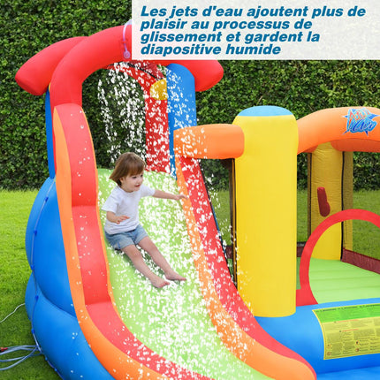 Aufblasbarer Wasserpark mit Rutsche, Pool, Gebläse