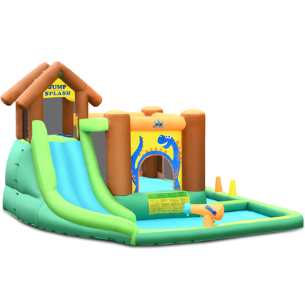 Aufblasbarer Wasserpark mit Rutsche, 368x303x230 cm