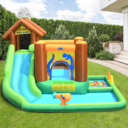 Aufblasbarer Wasserpark mit Rutsche, 368x303x230 cm