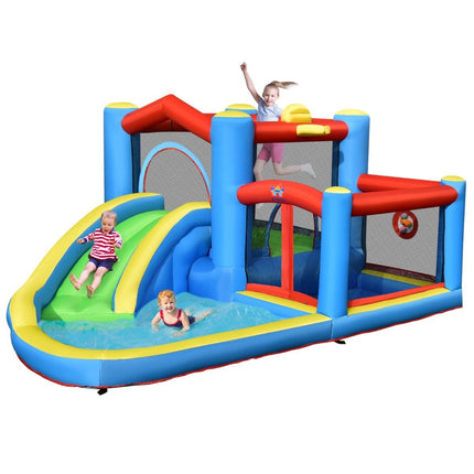Inflatable Water Slide Backyard Water Park for Toddlers 410 x 310 x 191 cm Colorful
