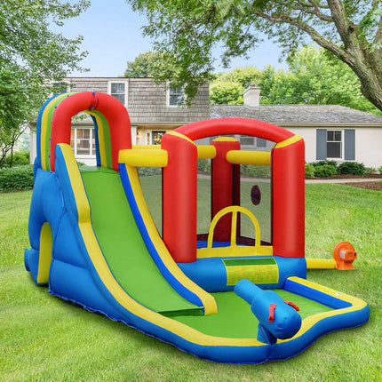 Inflatable Water Slide Bounce House with Blower, 19 Ft