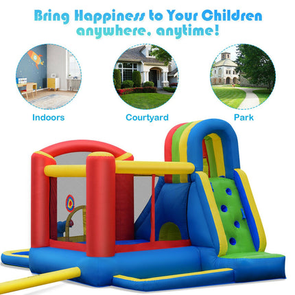 Inflatable Water Slide Bounce House with Blower, 19 Ft