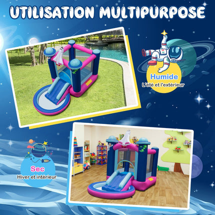 Aufblasbare Wasserrutsche Hüpfburg mit Pool, Gebläse