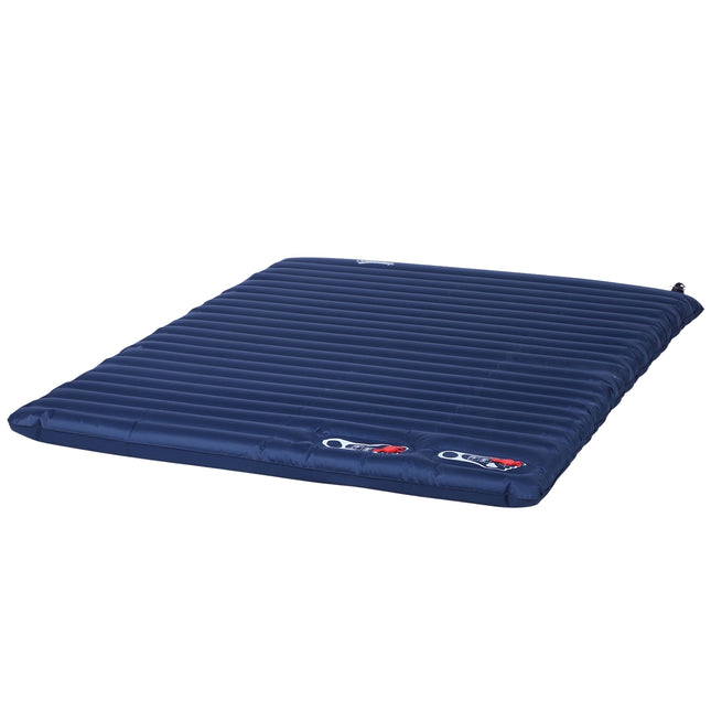 Aufblasbare Campingmatratze – Marineblau, PVC, 195x138x10 cm