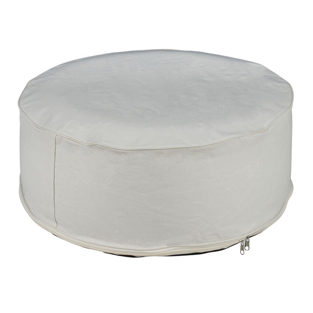 Aufblasbarer Hocker in Cremeweiß