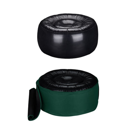 Inflatable stool in green