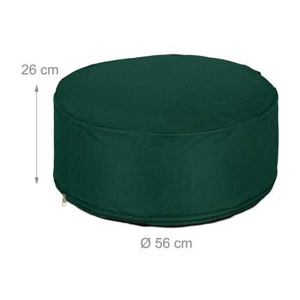Inflatable stool in green
