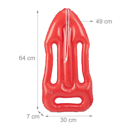 Inflatable swimming buoy