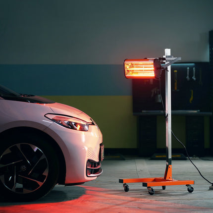 Infrared Curing Lamp 1500W, 1-60 Min Timer Stand