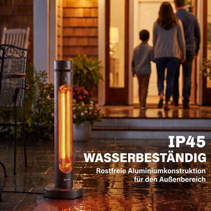 Infrared Patio Heater 2000W, Oscillating, Remote Control