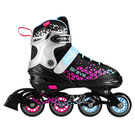 Inline & Hockey-Schlittschuh-Set, 4-in-1, Pink, Größe L (39-43)