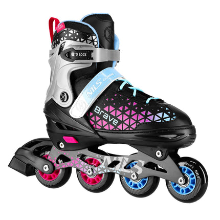 Inline- & Eishockey-Skates-Set, 4-in-1, Rosa, Größe M (34-38)