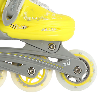 Inline/Ice Skates, 4-in-1, Lime, Size M (35-38)