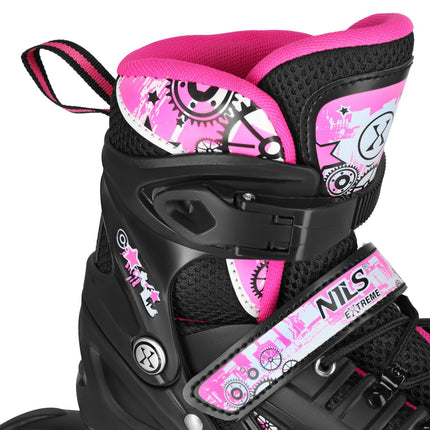 Inline/Ice Skates, 4-in-1, Pink LED, Size S (31-34)