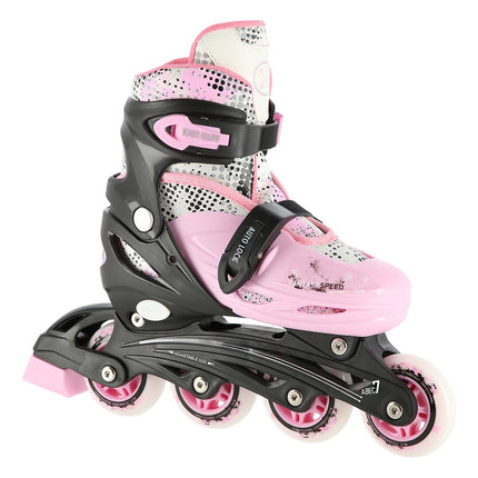Inlineskates/Rollschuhe, 4-in-1, Rosa, Größe S (31-34)