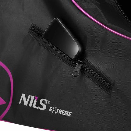 Inlineskater-Tasche, Pink, 420D Nylon, Reißverschlusstasche