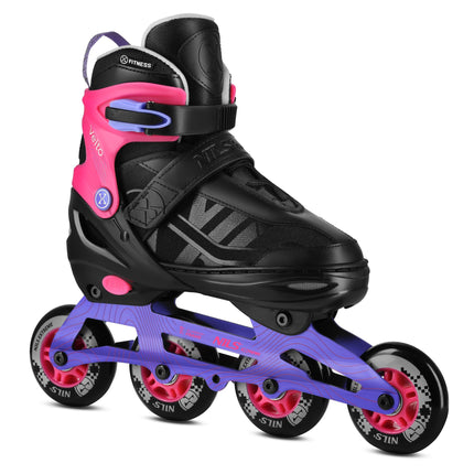 Inlineskates, Größe 42–45 verstellbar, Pink, ABEC 7