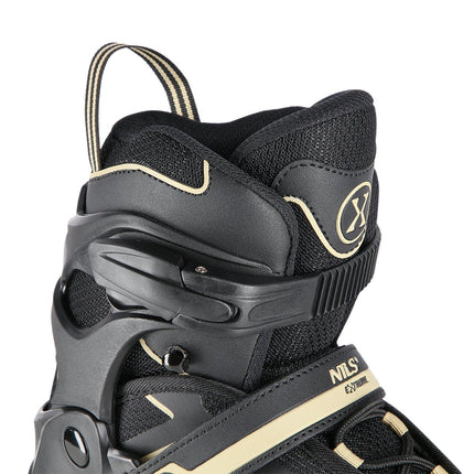 Inlineskates, Schwarz-Beige, Größe L