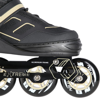 Inline Skates, Black-Beige, Size S