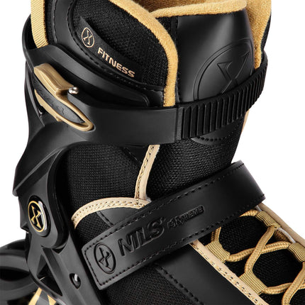 Inline Skates, Black Gold, Size 41, Protective Armour