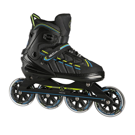 Inlineskates, Schwarz-Limette, Größe L (39-42)