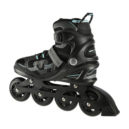 Inline Skates, Black-Mint, Size 44