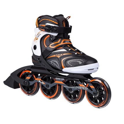 Inline Skates, Black-Orange, Size 39